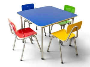 mesa y sillas kinder